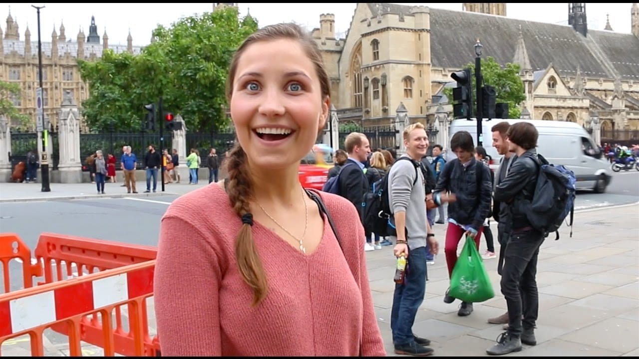 Surprised laughter in London
